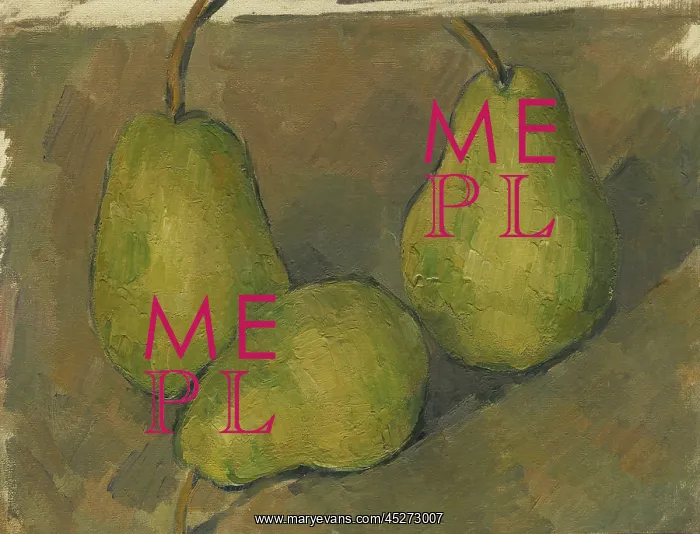  : Three Pears, by Paul Cezanne