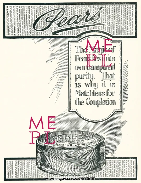 : Pears Soap Advertisement : Pears Soap Advertisement