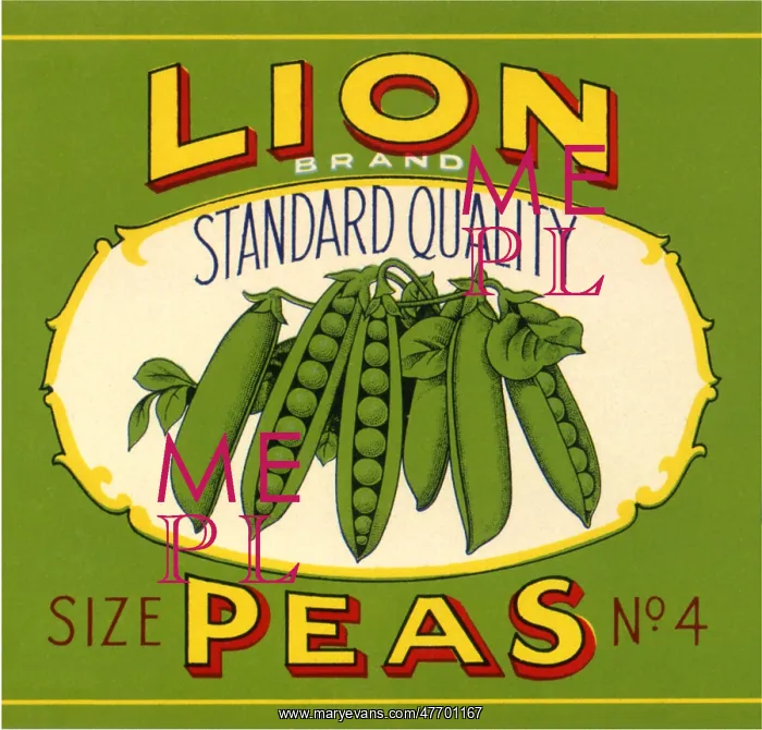  : Peas in Pod Label