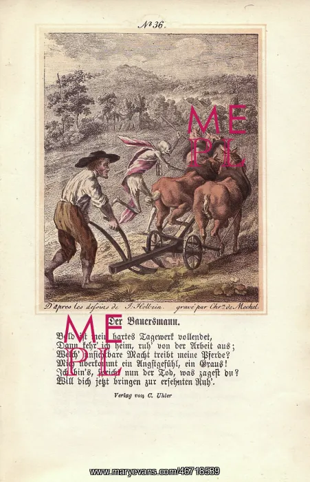 : The Peasant is assisted by Death, who conducts : The Peasant is assisted by Death, who conducts