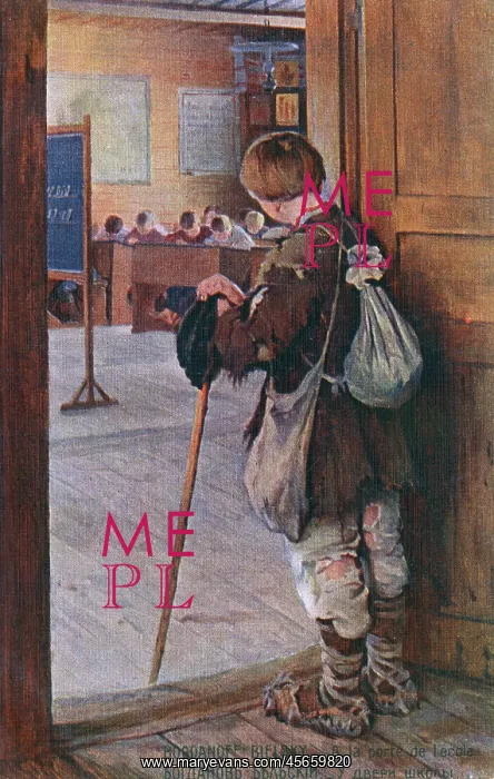 : Peasant boy at the Door of the School : Peasant boy at the Door of the School