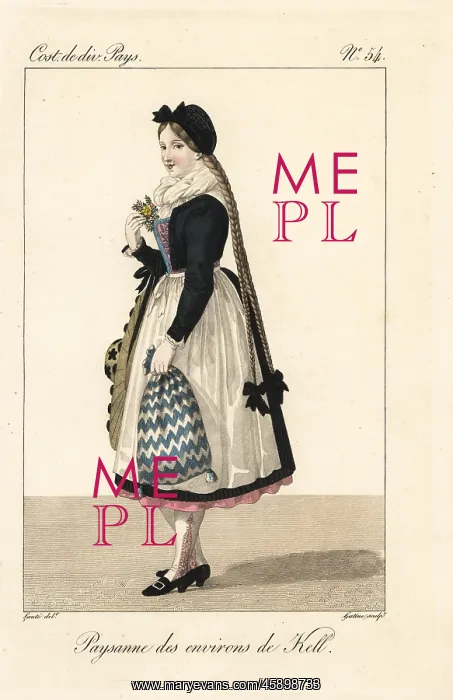: Peasant girl of the environs of Kell am See : Peasant girl of the environs of Kell am See