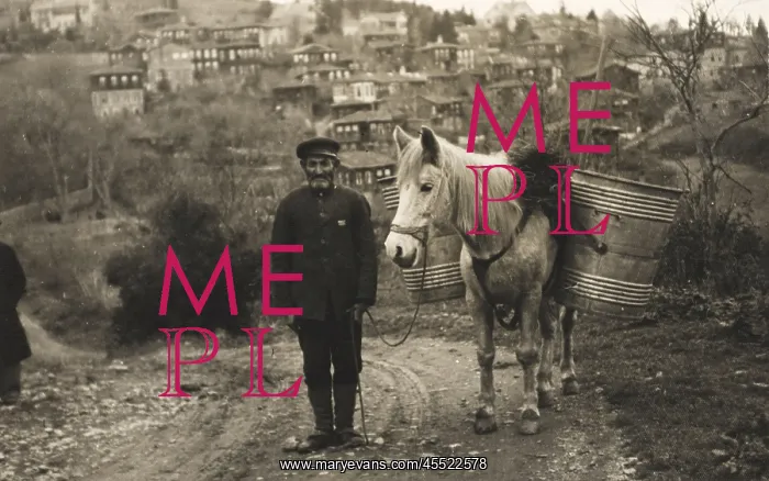 : Peasant man with horse : Peasant man with horse