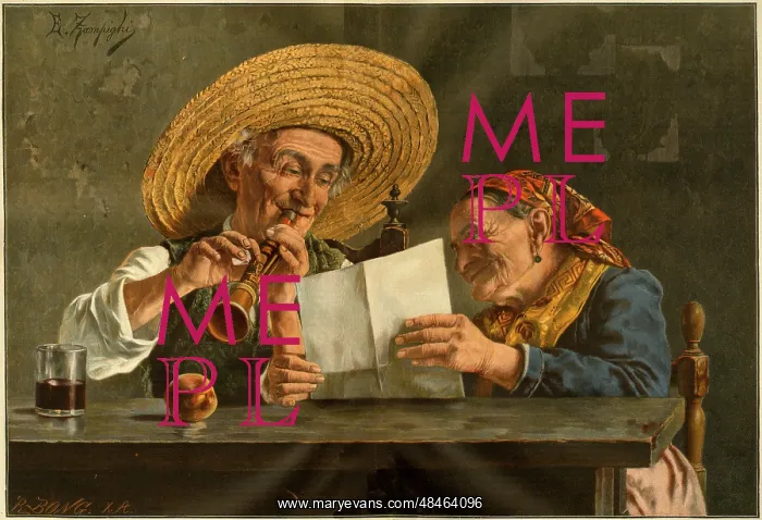  : Peasant man and woman, Italy