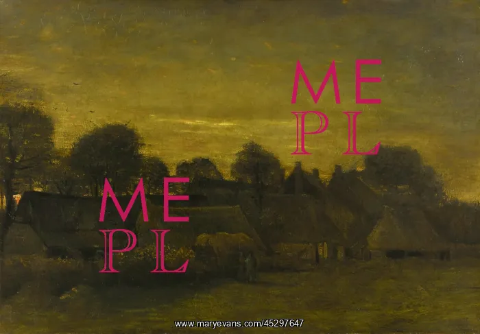: Peasant Village at Dusk : Peasant Village at Dusk