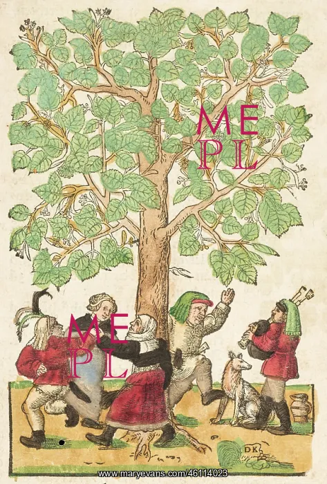 : Peasants dancing round linden tree (main image) : Peasants dancing round linden tree (main image)