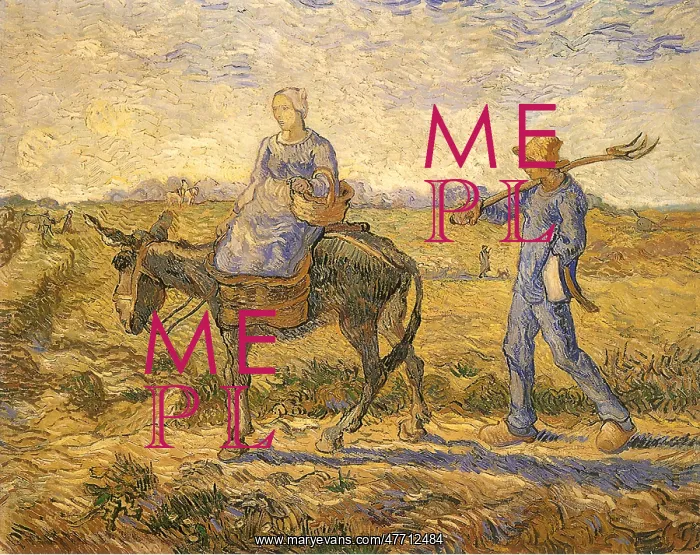 : Peasants Head to Work, by Van Gogh : Peasants Head to Work, by Van Gogh