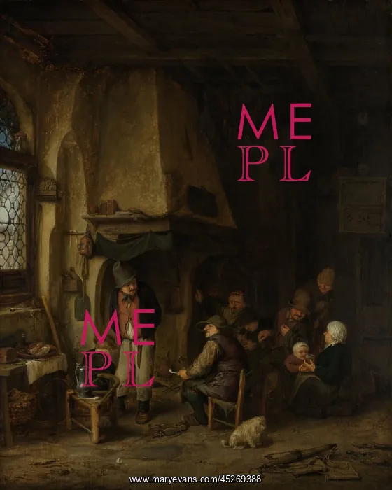 : Peasants in an Interior, by Adriaen van Ostade : Peasants in an Interior, by Adriaen van Ostade