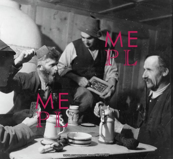  : Peasants playing cards - About 1935