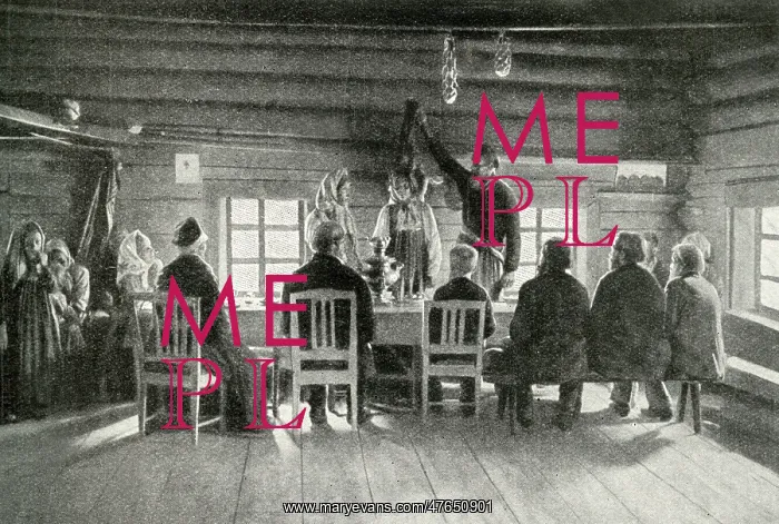 : Peasants at a wedding feast, Finland : Peasants at a wedding feast, Finland