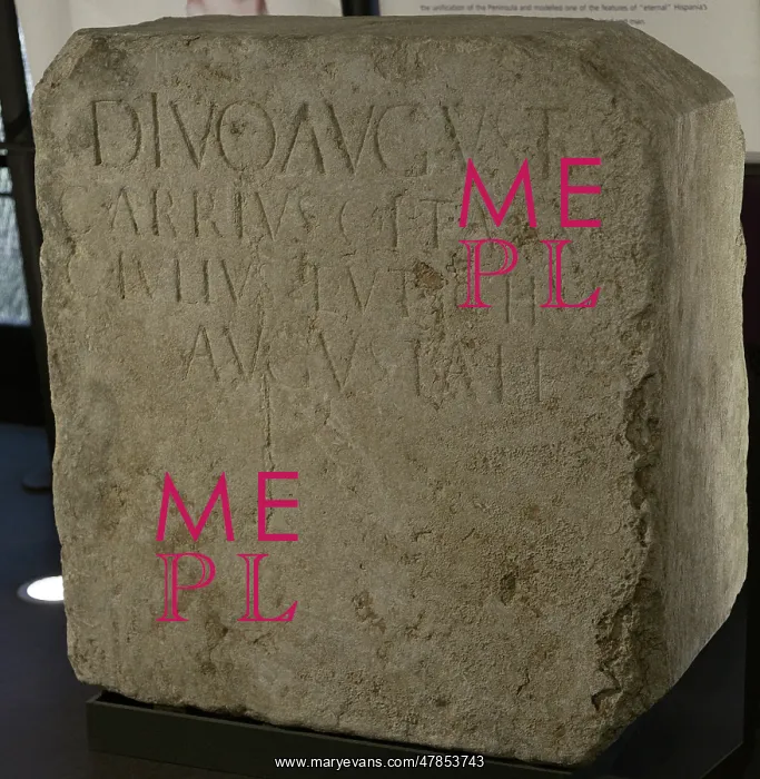 : Pedestal in honor of the Divine Augustus, by Caius : Pedestal in honor of the Divine Augustus, by Caius