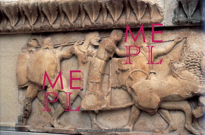 : Pediment and frieze from the treasury of the Siphnians : Pediment and frieze from the treasury of the Siphnians