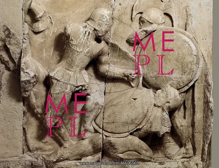 : Pediment and frieze from the treasury of the Siphnians : Pediment and frieze from the treasury of the Siphnians