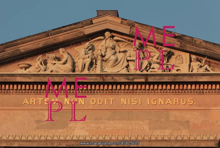 : Pediment, Neues Museum, Berlin, Germany : Pediment, Neues Museum, Berlin, Germany