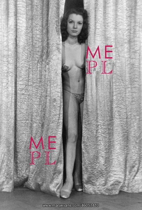 : Peep Show. Photograph of a model, dancer or possibly chorus girl : Peep Show. Photograph of a model, dancer or possibly chorus girl