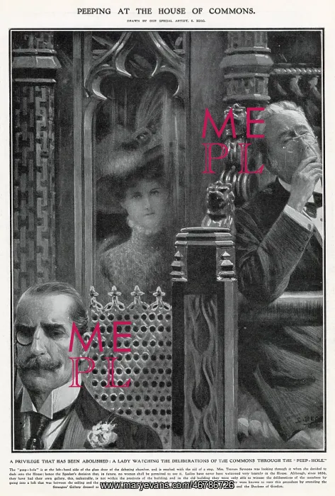 : Peeping in the House of Commons 1908 : Peeping in the House of Commons 1908