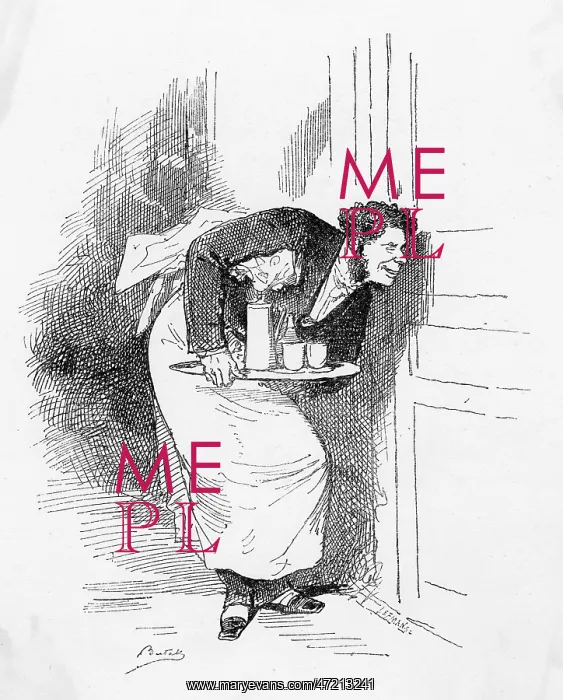 : PEEPING WAITER 1879 : PEEPING WAITER 1879