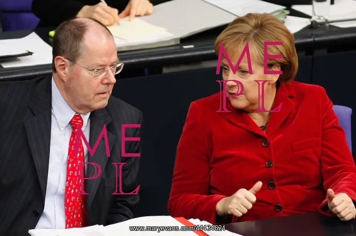 : Peer Steinbruck & Angela Merkel : Peer Steinbruck & Angela Merkel