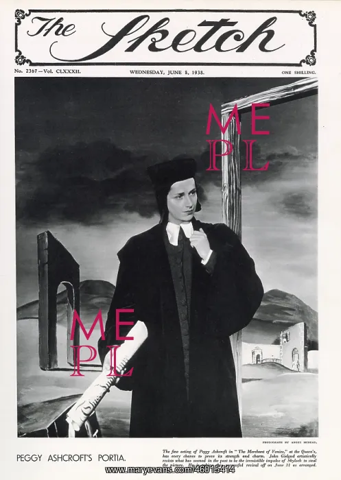 : Peggy Ashcroft by Angus McBean : Peggy Ashcroft by Angus McBean