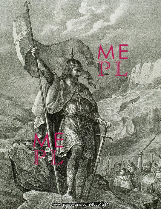 : Pelagius (c. 685-737). Engraving : Pelagius (c. 685-737). Engraving