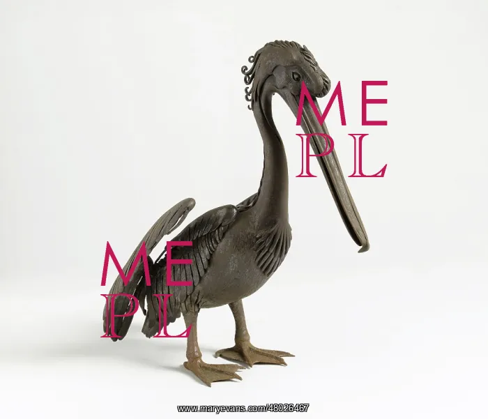 : Pelican. Emile Robert (1860-1924). Pelican, 1st quarter of the 20th century. Wrought iron : Pelican. Emile Robert (1860-1924). Pelican, 1st quarter of the 20th century. Wrought iron