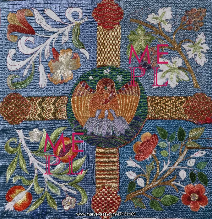  : Pelican embroidery