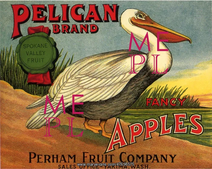  : Pelican Fruit Label