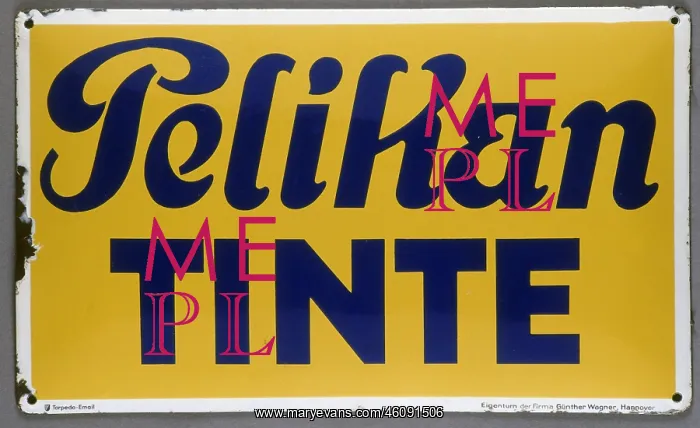 : Pelikan ink, advertising, circa 1900 : Pelikan ink, advertising, circa 1900