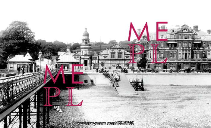  : Penarth, Esplanade Hotel from Pier 1896