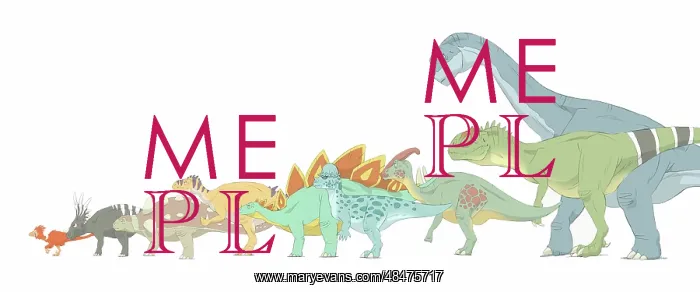 : Pencil drawing illustrating various dinosaurs and their ? : Pencil drawing illustrating various dinosaurs and their ?