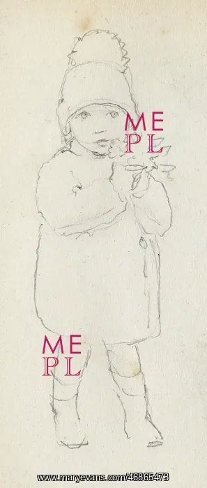 : Pencil sketch of toddler : Pencil sketch of toddler