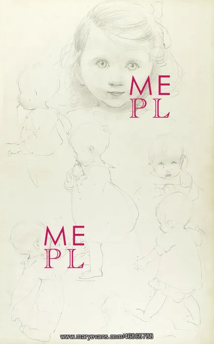 : Pencil sketches of children : Pencil sketches of children
