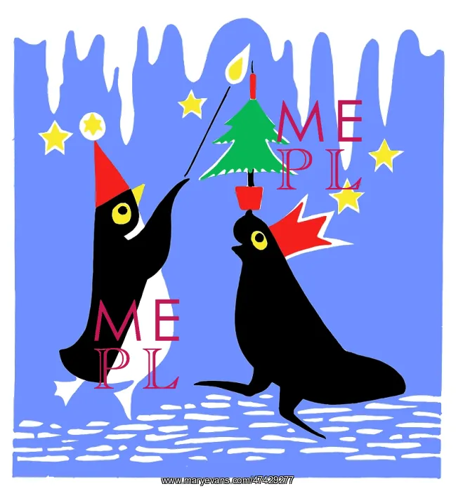  : Penguin lighting a candle