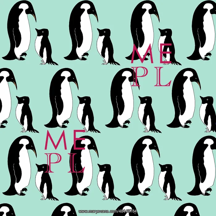  : Penguins repeating pattern