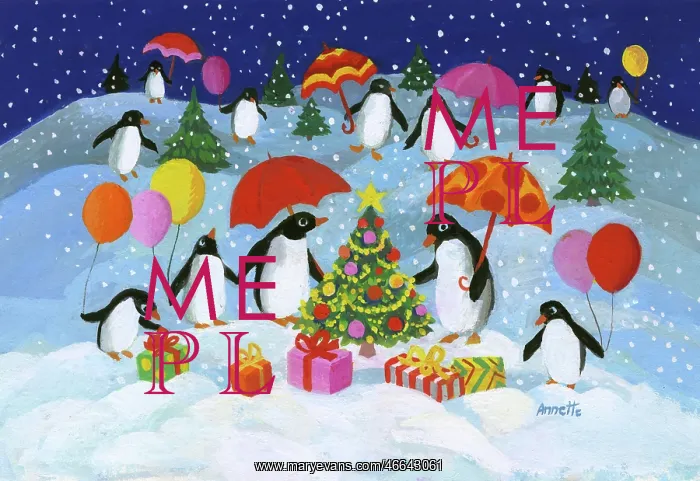  : Penguins in the snow