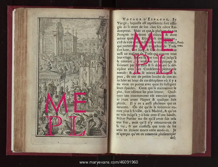 : Penitents whipping themselves during Lent : Penitents whipping themselves during Lent