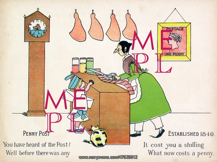 : Penny Post established 1840 : Penny Post established 1840