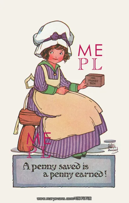 : A penny saved is a penny earned! : A penny saved is a penny earned!