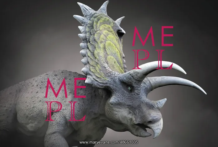 : Pentaceratops dinosaur, close-up : Pentaceratops dinosaur, close-up