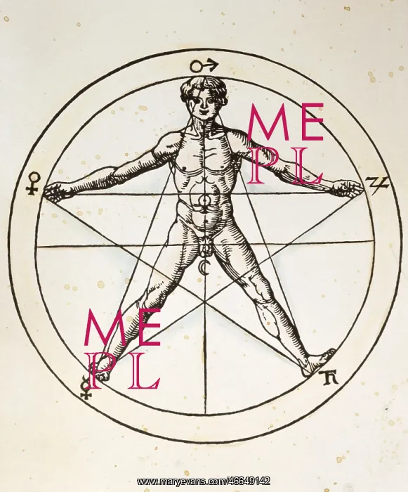 : Pentagram and man : Pentagram and man