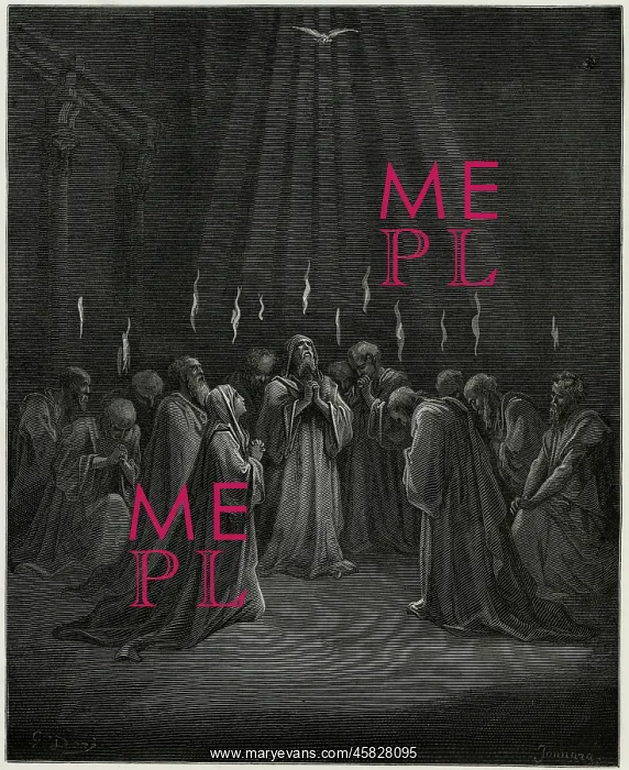 : PENTECOST. The Holy Spirit descends on the apostles, and their associates : PENTECOST. The Holy Spirit descends on the apostles, and their associates