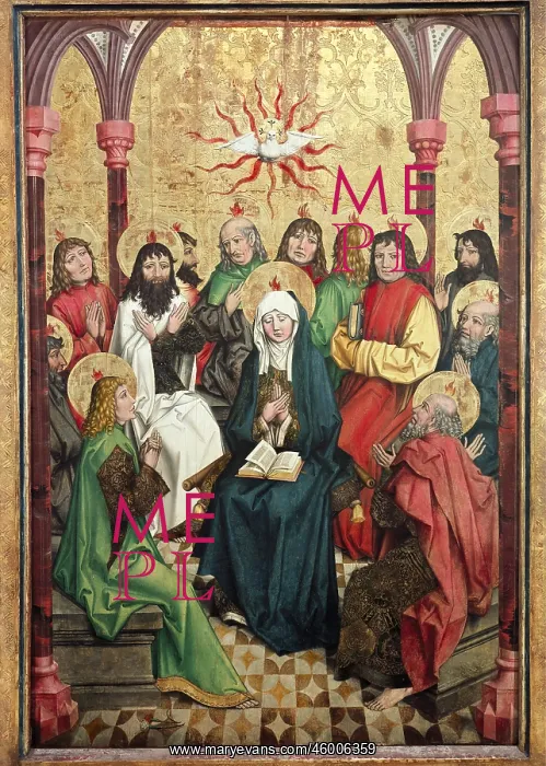 : Pentecost. Zurich clove master the Younger (active circa 1490 - 1505) : Pentecost. Zurich clove master the Younger (active circa 1490 - 1505)
