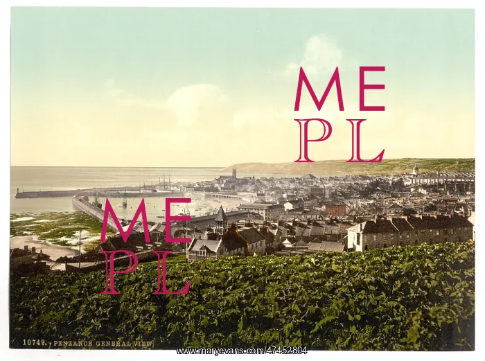 : Penzance, general view, Cornwall, England : Penzance, general view, Cornwall, England
