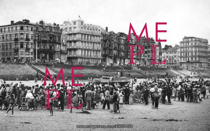 : People on the beach at Heist, Belgium : People on the beach at Heist, Belgium