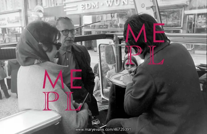 : People on a bus, West Berlin, Germany : People on a bus, West Berlin, Germany