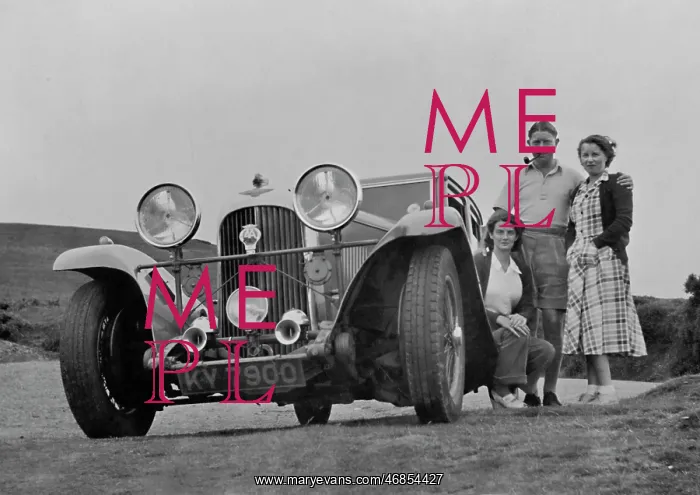 : Three people with a car : Three people with a car