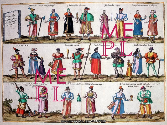 : People and costumes from Dithmarschen, Germany : People and costumes from Dithmarschen, Germany