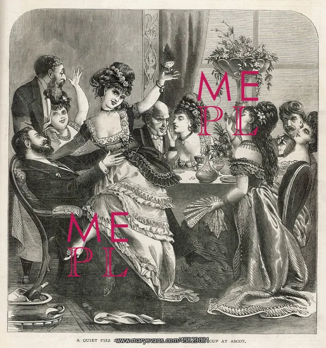 : People enjoying a dinner party after visiting Ascot : People enjoying a dinner party after visiting Ascot