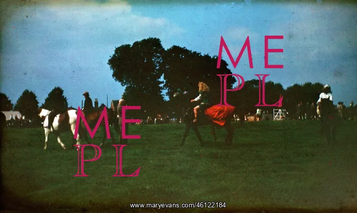  : People at a fair on horseback