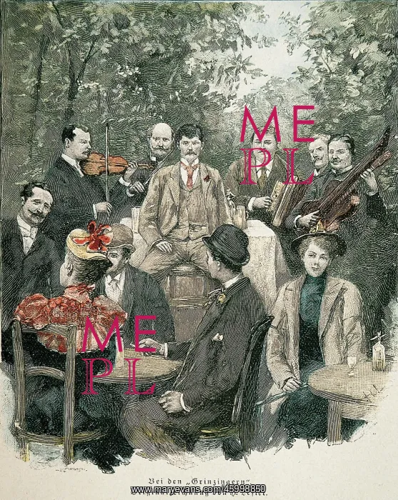  : With the people of Grinzing (suburb of Vienna)